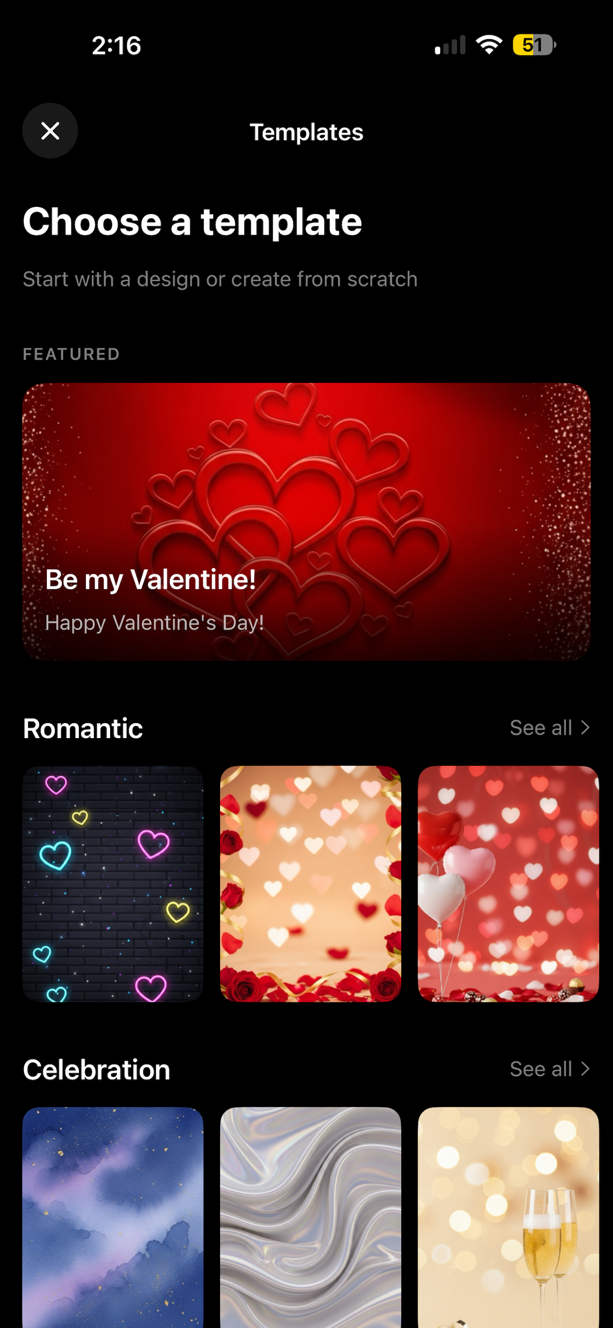 InstaClipz templates gallery